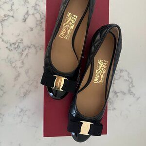 Salvatore Ferragamo  Vara quilted low heel